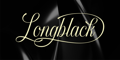 Longblack Font Poster 1