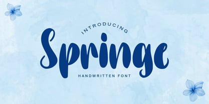 Springe Font Poster 1