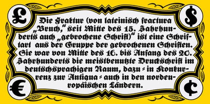 Bernard Fraktur Rounded Font Poster 4