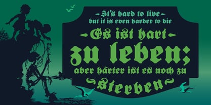 Bernard Fraktur Rounded Font Poster 11