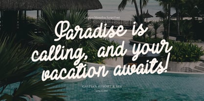 Caspian Font Poster 6