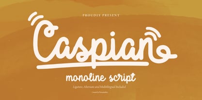 Caspian Font Poster 1