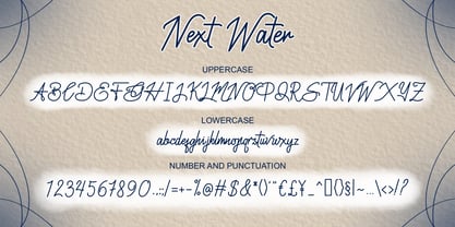 Next Water Font Poster 6