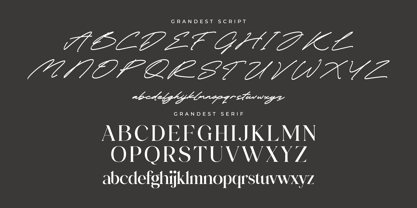 Grandest Script Font Poster 8