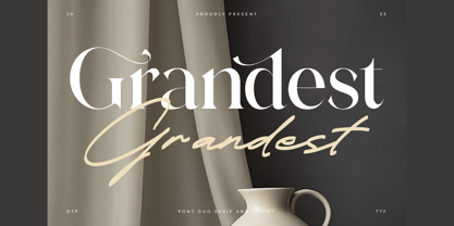 Grandest Script Font Poster 1