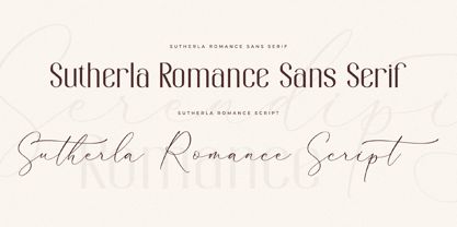 Sutherla Romance Sans Serif Font Poster 6