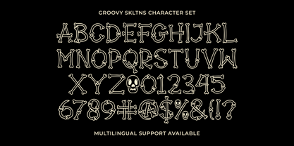 Groovy Skltns Font Poster 7