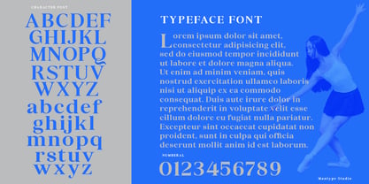 Mandusa dimplay Font Poster 8