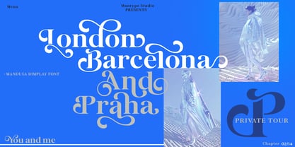 Mandusa dimplay Font Poster 3