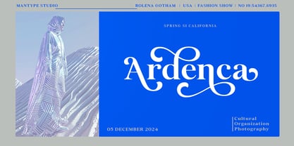 Mandusa dimplay Font Poster 9