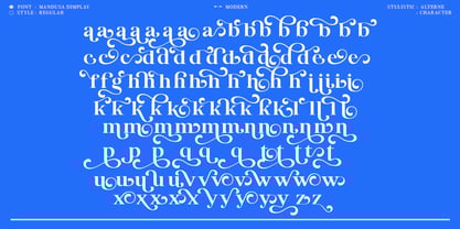 Mandusa dimplay Font Poster 7