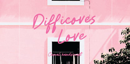 Difficoves Love Font Poster 1