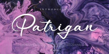 Patrigan Font Poster 1