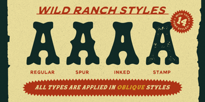 Wild Ranch Font Poster 2