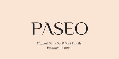 Paseo Font Poster 1