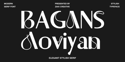 Bagans Aoviyan Font Poster 1