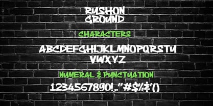 Rushon Ground Font Poster 14