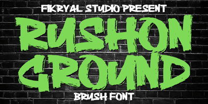 Rushon Ground Font Poster 1