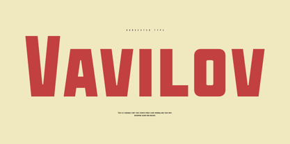 Vavilov Font Poster 1