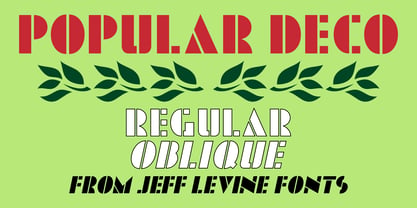 Popular Deco JNL Font Poster 1