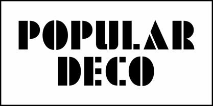 Popular Deco JNL Font Poster 2