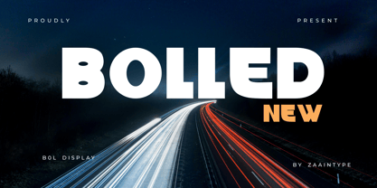 Bolled Font Poster 1