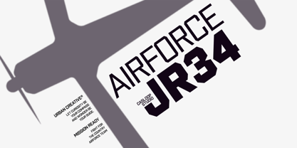 Military Jr34 Font Poster 3