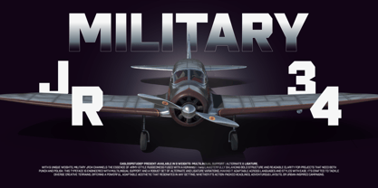 Military Jr34 Font Poster 1