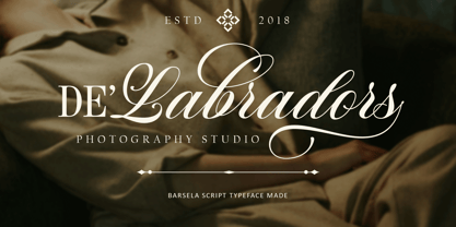 Barsela Calligraphy Font Poster 2