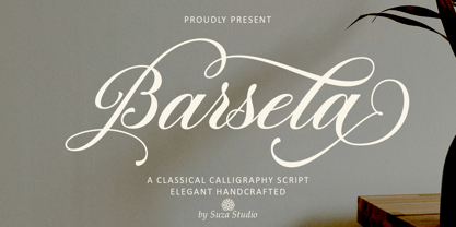 Barsela Calligraphy Font Poster 1