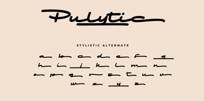 Pulytic Font Poster 14