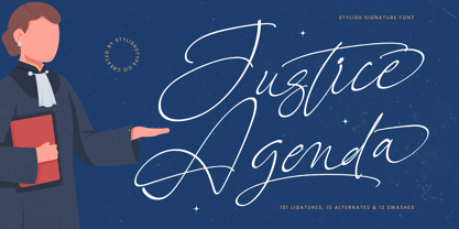 Justice Agenda Font Poster 1