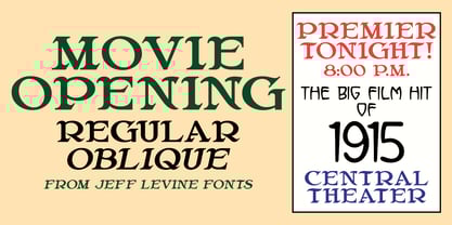 Movie Opening JNL Font Poster 1