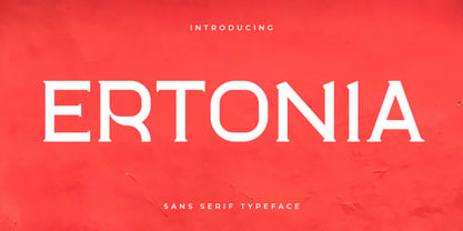 Ertonia Font Poster 1