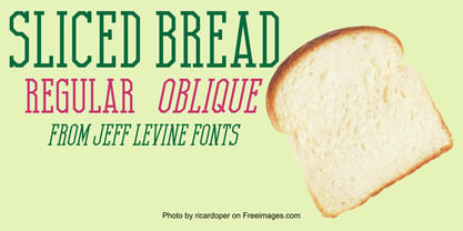 Sliced Bread JNL Font Poster 1