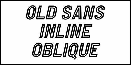 Old Sans Inline JNL Font Poster 4