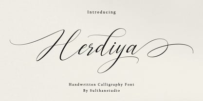 Herdiya Font Poster 1