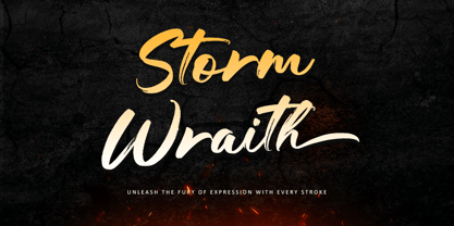 Storm Wraith Font Poster 1