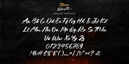 Storm Wraith Font Poster 7