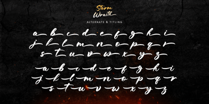 Storm Wraith Font Poster 8