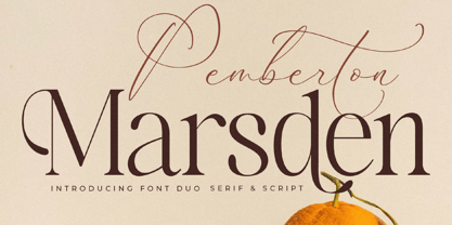 Pemberton Marsden Script Font Poster 1