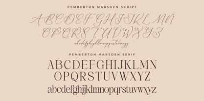 Pemberton Marsden Script Font Poster 8