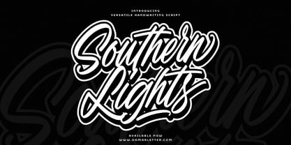 Southern Lights Font Poster 1