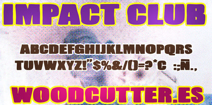 Impact Club Font Poster 4