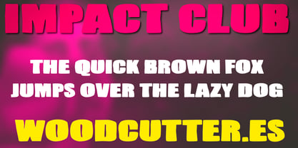 Impact Club Font Poster 2