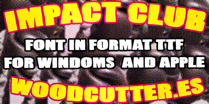 Impact Club Font Poster 3