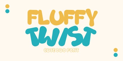 Fluffy Twist Font Poster 1