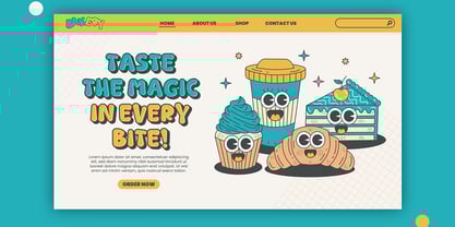 Fluffy Twist Font Poster 4