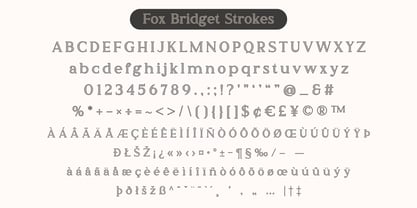 Fox Bridget Font Poster 9