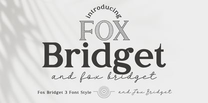 Fox Bridget Font Poster 1